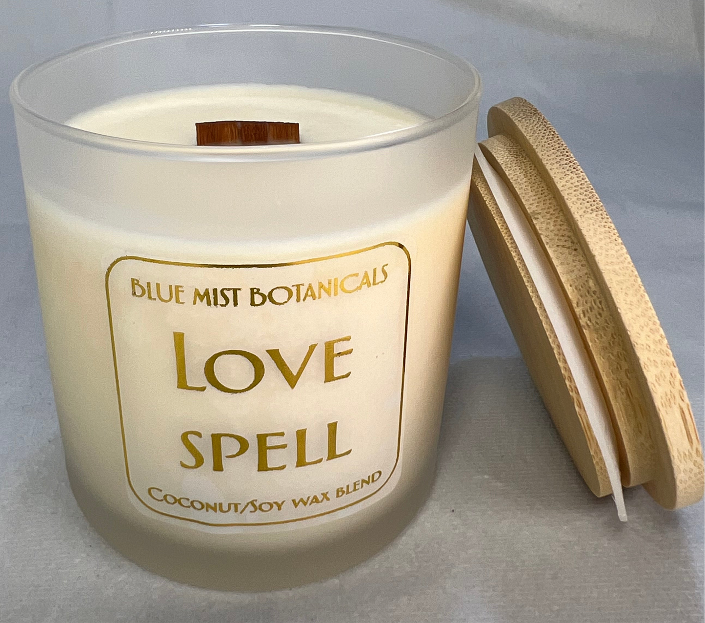 Love Spell Soy Candle with Wooden Wick