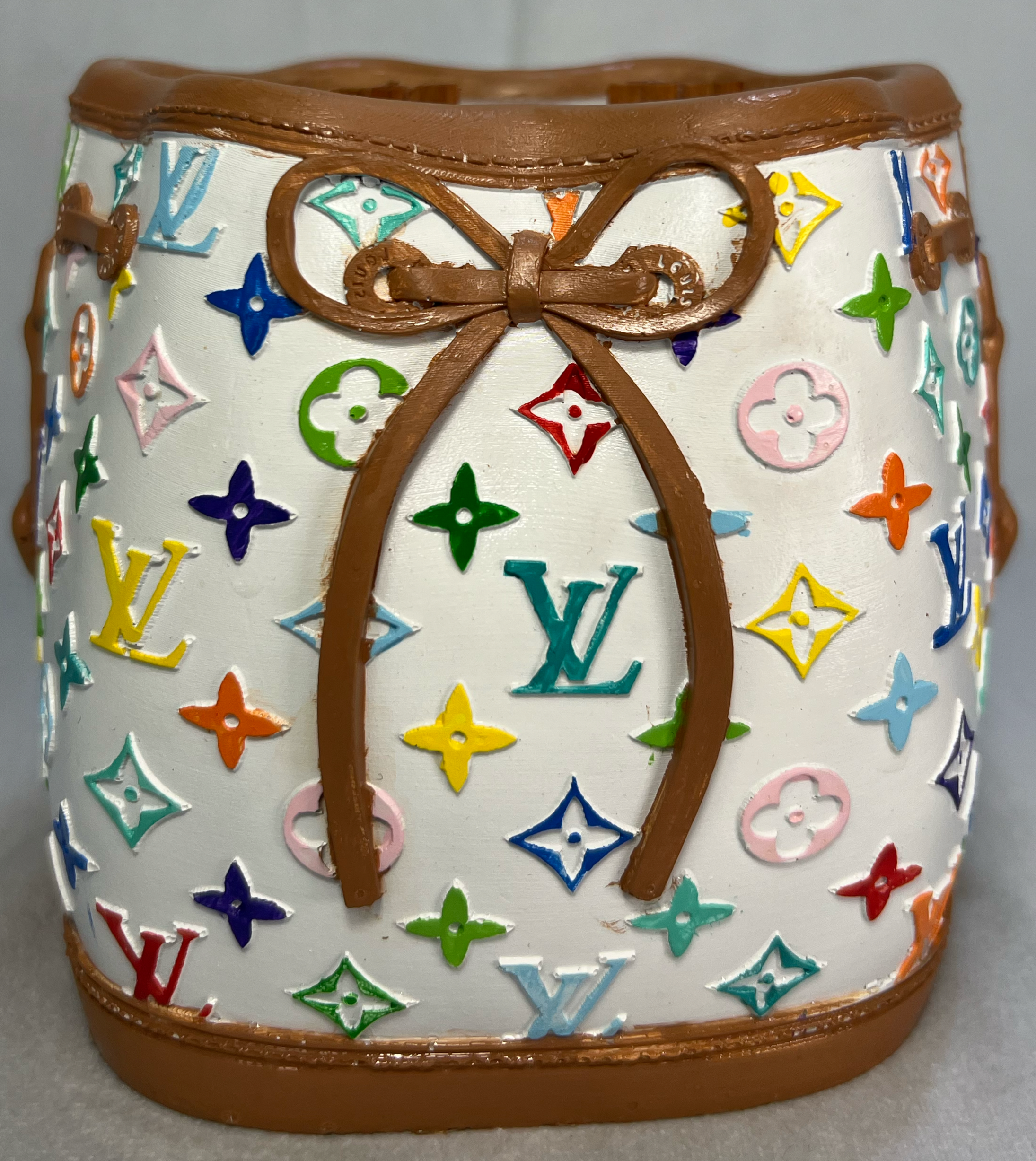 Rainbow Flower Hand Bag Candle