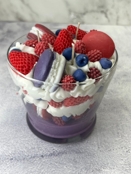 Very Berry Macaron Candle