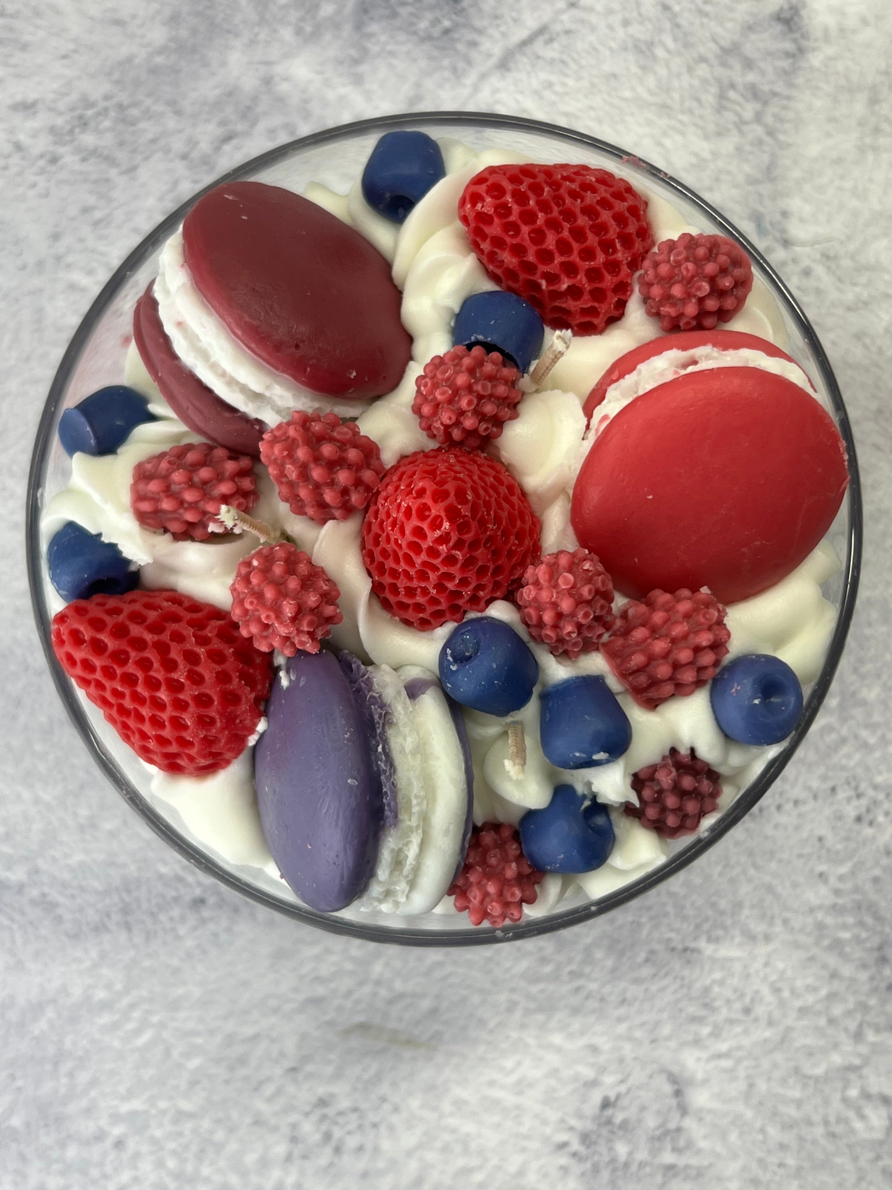 Very Berry Macaron Candle