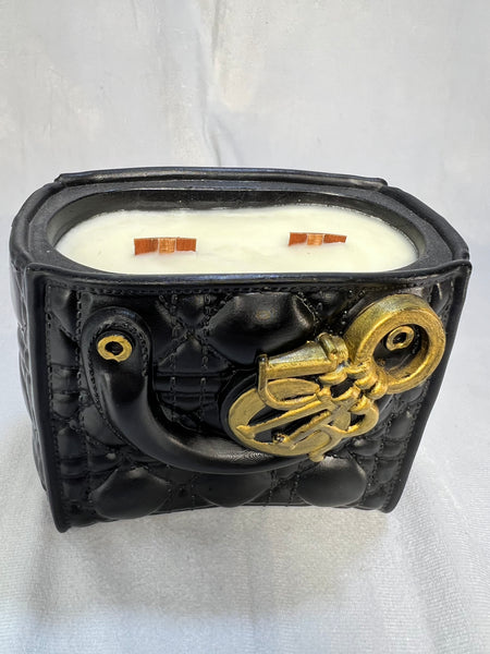 Black D-option Hand Bag Candle