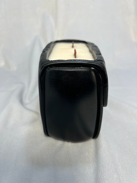 Black / Gold G Candle